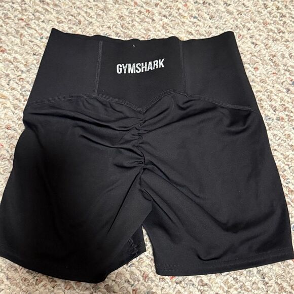 Gymshark Black Biker Workout Shorts Scrunch Butt- Size Small - Picture 2 of 5